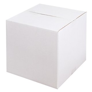 300x300x300 mm einwellige Kartons weiß
