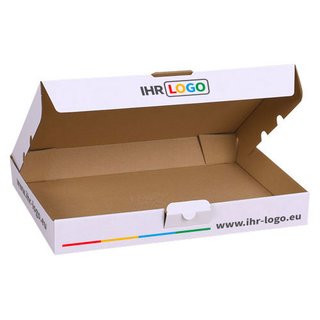 Maxibriefkarton mit Digitaldruck 320x225x50 mm - Weiß