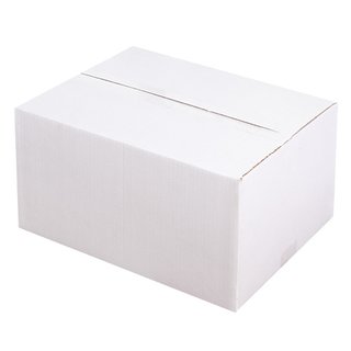 350x240x150 mm einwellige Kartons weiß